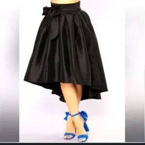 NEW - Haute Monde high low satin skirt
